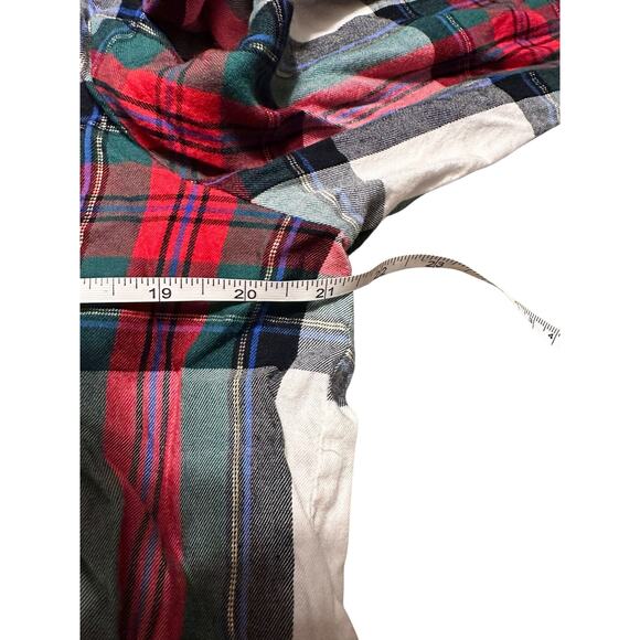 Victoria's Secret Red Plaid Long Sleeve Button Up Pajama Top Size Large - Picture 5 of 6